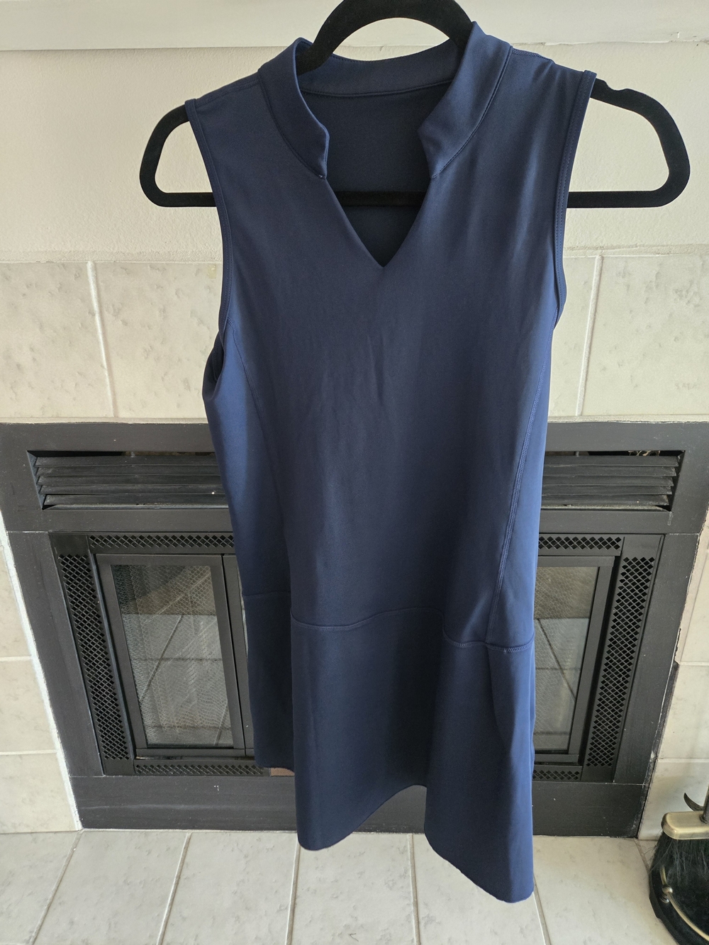 Athletic Sleeveless Navy Shift Dress